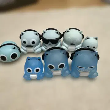 블루햄햄 피규어 소프트 비닐 가챠 묶음 판매 8점 세트