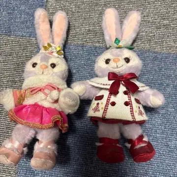 토끼 봉제 인형 2체 세트