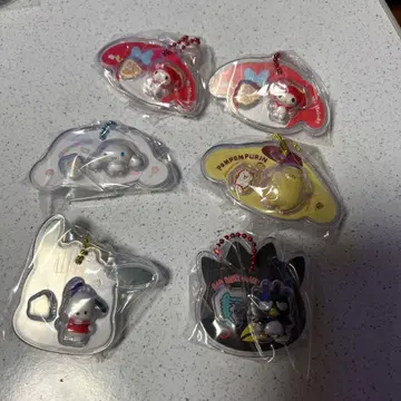 산리오 패키지 참 6개 마이멜로디 폼폼푸딩 시나모롤