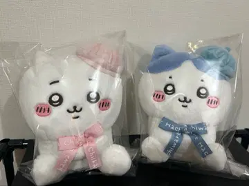 치이카와 하치와레 도쿄 기념품 앉은 봉제 인형 2체 세트