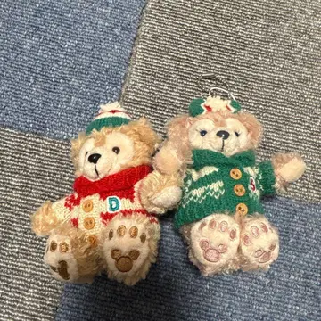 곰 키링 2마리 세트