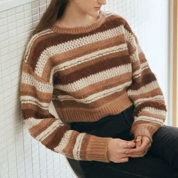 archives MIX 보더 숏 니트