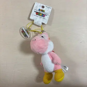 USJ 한정판 핑크 요시 봉제 인형 키링