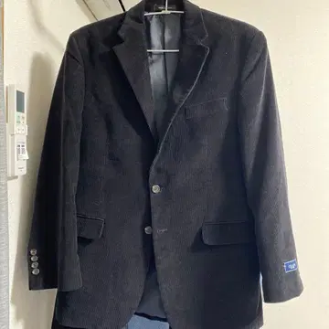 CHAPS 테일러드 자켓 코듀로이 블랙 페이즐리