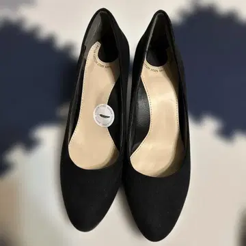 스웨이드풍 하이힐 펌프스 블랙 23cm