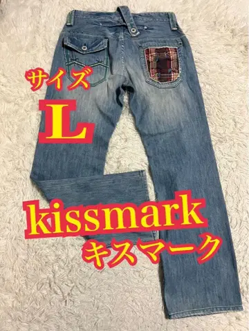 kissmark 키스마크 데님 청바지 약한 스트레치 인디고 L