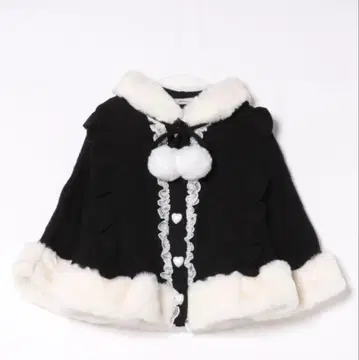 Ank Rouge 우사짱 니트 판초 블랙