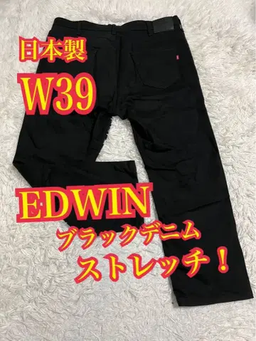 EDWIN 에드윈 블랙 데님 청바지 스트레치 일본제 W39
