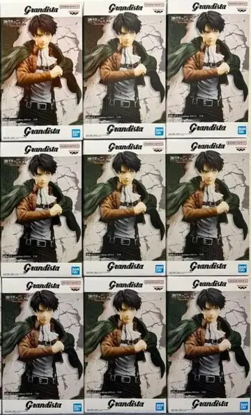 진격의 거인 Grandista 리바이 병장 피규어 9개 세트