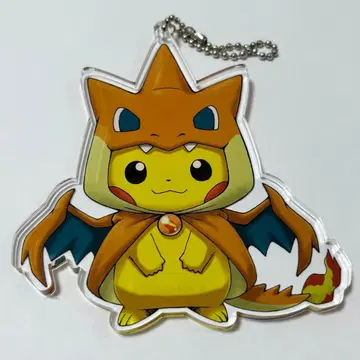 포켓몬 센터 아크릴 참 메가 리자몽 판초 피카츄