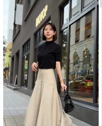 커브 패치워크 개버딘 롱sk qung