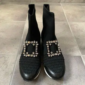 EVOL 메토카 비쥬 숏부츠 블랙 통굽 스니커즈