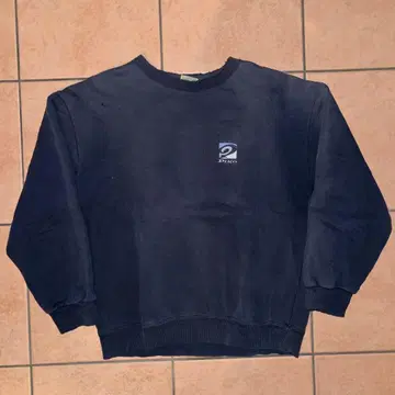 90s piko 오니 페이드 자수 로고 맨투맨 보로 분위기