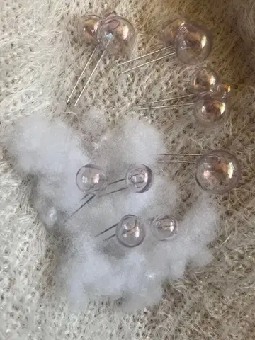 비눗방울 디자인 헤어핀 세트