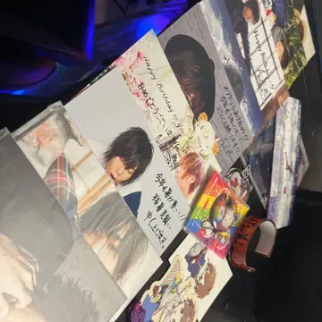 아마츠키 엽서 스트랩 스티커 기타 세트