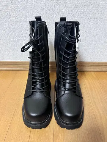 18cm 신장 업 키높이 부츠 블랙 코스프레