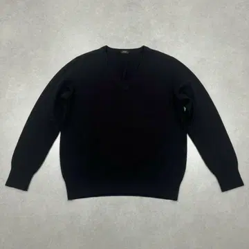 90s 00s 캐시미어 100% V넥 니트 스웨터 블랙