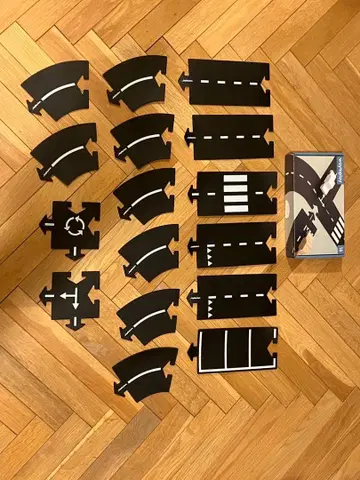 waytoplay 도로 부품 세트 16피스