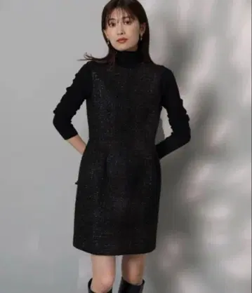 [택 포함 새상품] 아푸와이저 리셰 미니 원피스 코쿤 트위드