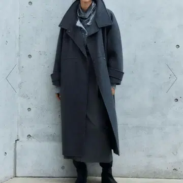 갤레스트 GALLEST 울 리버 코트 롱 코트