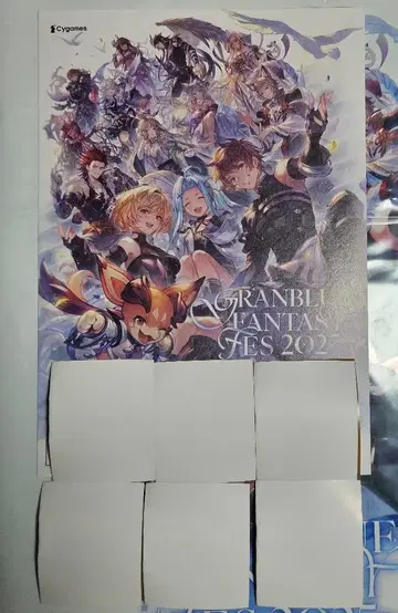 그랑블루 판타지 페스티벌 2025 입장 특전 리플렛 리얼 가챠