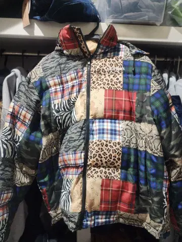 ELVIRA 패치워크 다운 자켓