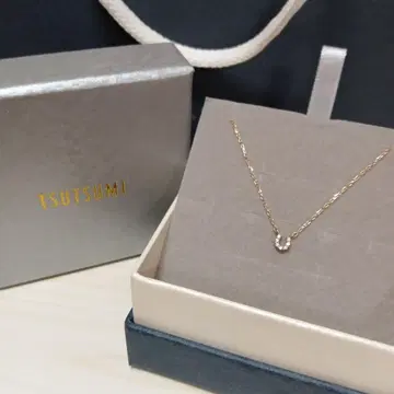 TSUTSUMI k10 작은 말발굽 다이아몬드 목걸이