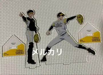망각 배터리 소프트뱅크 호크스 콜라보 아크릴 스탠드 청봉하류화 요가이