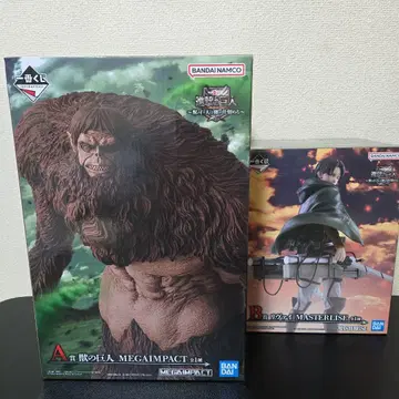 진격의 거인 제일복권 A상 짐승의 거인 피규어 B상 리바이 피규어