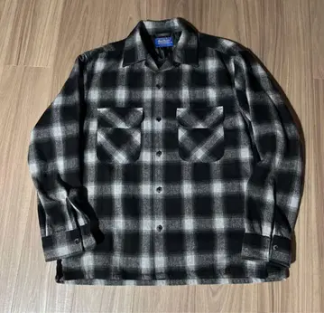 Back Number 옴브레 울 셔츠 보드 셔츠 펜들턴 FJ