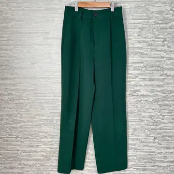 ZARA 자라 다크 그린 슬랙스 그린 캐주얼