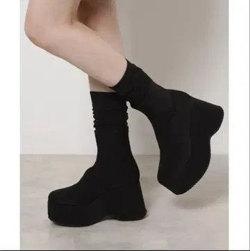 ESPERANZA 통굽 니트 숏부츠