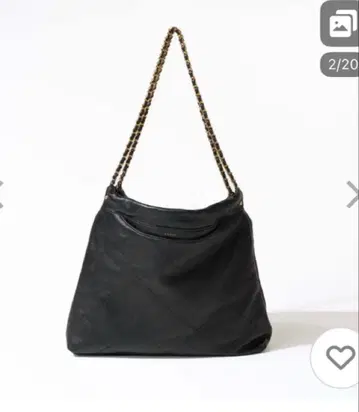 HAYNI 소가죽 퀼팅 숄더 골드 체인