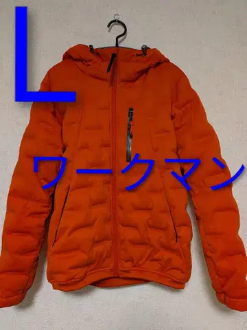 워크맨 L 오렌지 후드 부착 점퍼