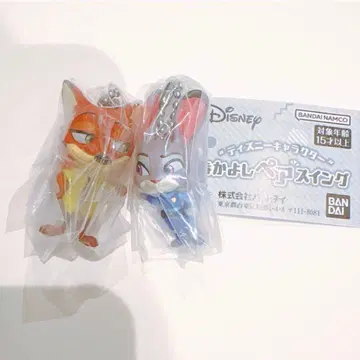 가챠 디즈니 주토피아 다정한 페어 스윙 주디 닉