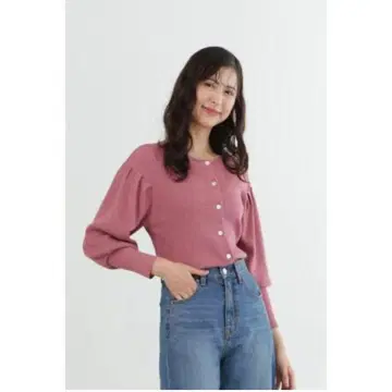 JILLSTUART 라메 니트 가디건