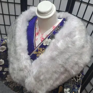 페이크 숄 그레이 미사용