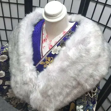 페이크 숄 그레이 미사용