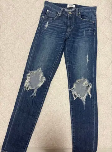 GYDA 데미지 스키니 데님