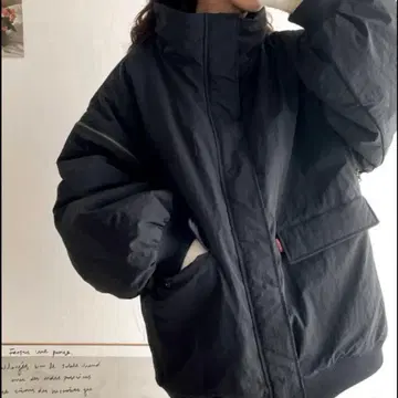 리버서블 M-65 모즈 코트 충전솜 블루종 나일론 자켓 블랙 M