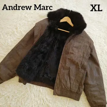 Andrew Marc (앤드류 마크) 가죽 자켓 퍼 엠보