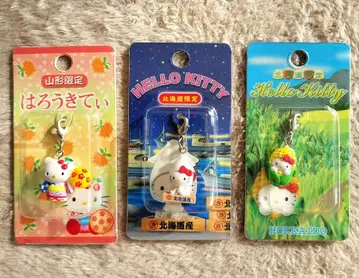 헬로키티 지역 한정 지퍼 마스코트 3개 야마가타 홋카이도