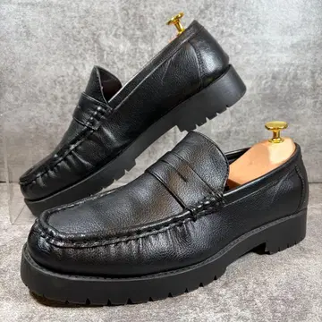 BEAMS 빔즈 코인 로퍼 블랙 27cm 남성용 탱크 밑창