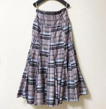 아푸이저리쉬 체크 타프타 머메이드 스커트 사이즈 1