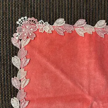 새상품 레어 긴자와 레이스 벚꽃 흩날림 코랄 핑크