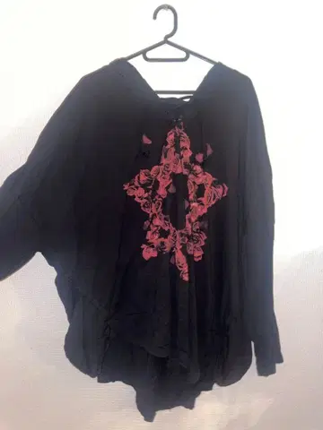 시버라이즈 CIVARIZE 육각형 레이스업 판초 후드티 남성용