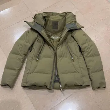 미즈사와 다운 여성용 L 사이즈 카키