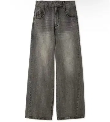 FRAY.ID 하이웨스트 와이드 데님 팬츠