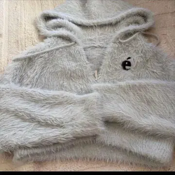 epine 에피누 샤기 니트 후드티