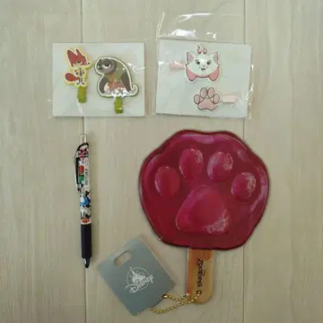 디즈니 펜 헤어핀 부채 세트